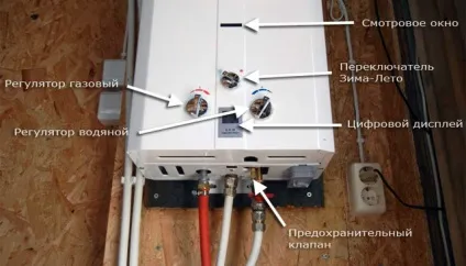 Газова колонка вектор, пристрій, поломки (колонка) Газова колонка вектор, пристрій, поломки