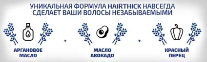Hairthick краплі для густоти волосся - огляд, комплекс, недоліки, відгуки покупців без розлучення, (дія) Hairthick краплі для густоти волосся - огляд, комплекс, недоліки, відгуки покупців без розлучення,