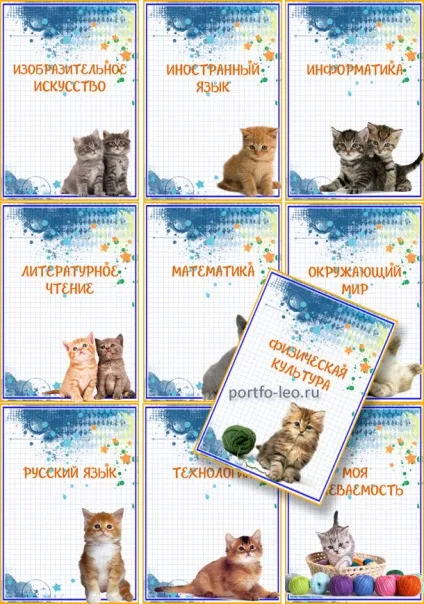 Готове портфоліо з кішками