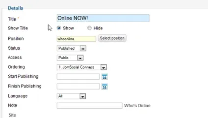 Використання loadposition і loadmodule в joomla