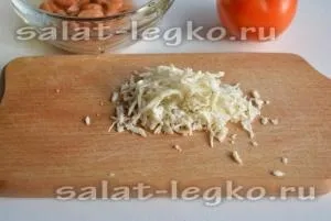 Салат з квасолею, сиром і помідорами - рецепт з фото (салат) Салат з квасолею, сиром і помідорами - рецепт з фото
