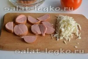 Салат з квасолею, сиром і помідорами - рецепт з фото (сир) Салат з квасолею, сиром і помідорами - рецепт з фото