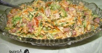 Салат з корейської моркви з куркою і кукурудзою - святкові рецепти 2017 роки (моркви) Салат з корейської моркви з куркою і кукурудзою - святкові рецепти 2017 року