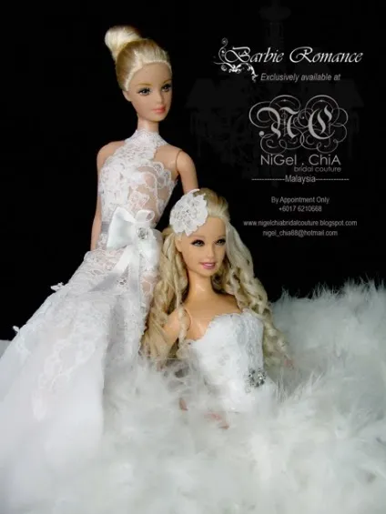 Романтичні весільні сукні для барбі (barbie) 2010 року (весільні) Романтичні весільні сукні для барбі (barbie) 2010