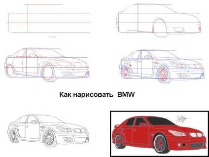 Як намалювати бмв олівцем