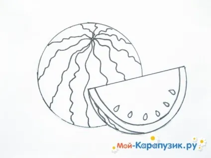 Як намалювати кавун олівцем поетапно для початківців (олівцем) Як намалювати кавун олівцем поетапно для початківців