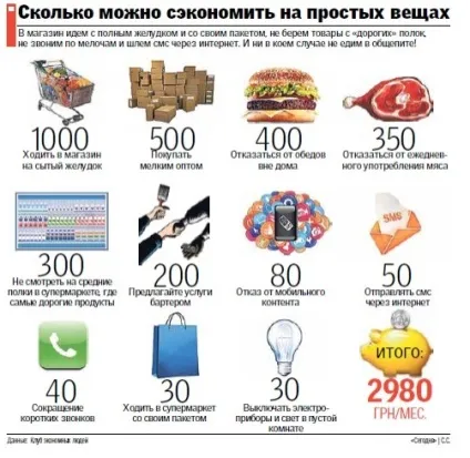 Як навчитися економити тисячі на простих речах - економна життя (речах) Як навчитися економити тисячі на простих речах - економна життя