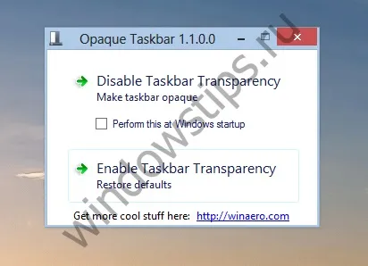 Як відключити прозорість панелі завдань в windows 8 (завдань) Як відключити прозорість панелі завдань в windows 8
