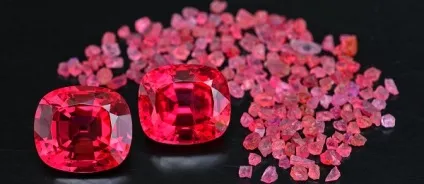 Якого кольору рубін рожевий, зелений, чорний, синій і облагороджений камінь (якого) Якого кольору рубін рожевий, зелений, чорний, синій і облагороджений камінь