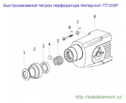 Як правильно розібрати перфоратори Интерскол різних моделей (перфоратори) Як правильно розібрати перфоратори Интерскол різних моделей
