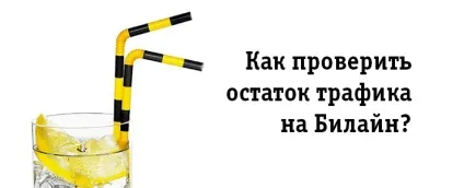Як перевірити залишок трафіку на билайн (скільки залишилося трафіку) Як перевірити залишок трафіку на билайн