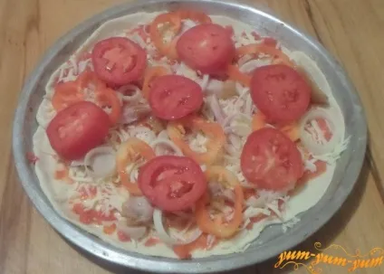 Як приготувати начинку для піци з куркою з помідорами (помідорами) Як приготувати начинку для піци з куркою з помідорами
