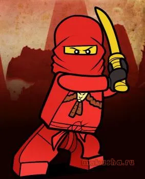 Як малювати по кроках лего kai, kai ninjago, як легко і просто малювати олівцем, ручкою або