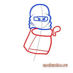 Як малювати по кроках лего kai, kai ninjago, як легко і просто малювати олівцем, ручкою або
