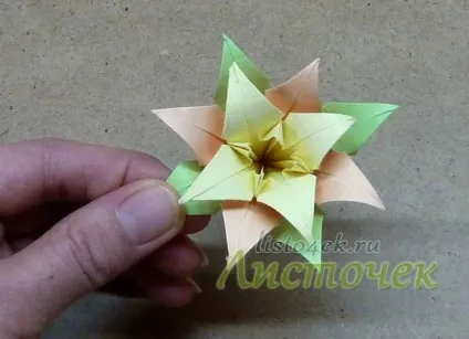 Як зробити кусудаму - лілія, листочок (лілія) Як зробити кусудаму - лілія, листочок