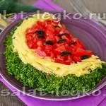 Салат - шапка Мономаха, рецепт з фото крок за кроком з куркою (фото) Салат - шапка Мономаха, рецепт з фото крок за кроком з куркою