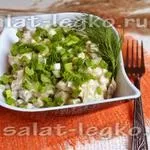 Салат з куркою, свіжим і маринованими огірками, рецепт (курка) Салат з куркою, свіжим і маринованими огірками, рецепт