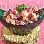 Салат з куркою, свіжим і маринованими огірками, рецепт (маринований) Салат з куркою, свіжим і маринованими огірками, рецепт
