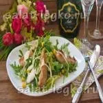 Салат з куркою, кукурудзою і морквою по-корейськи