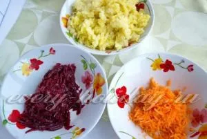 Салат - шапка Мономаха - з куркою фото рецепт (куркою) Салат - шапка Мономаха - з куркою фото рецепт