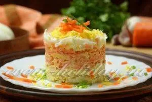 Салат з куркою, морквою і сиром - прості рецепти (салат) Салат з куркою, морквою і сиром - прості рецепти