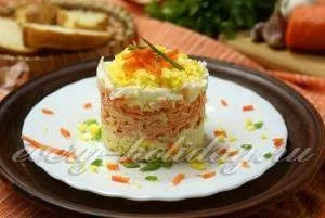 Салат з куркою, морквою і сиром - прості рецепти (сиром) Салат з куркою, морквою і сиром - прості рецепти