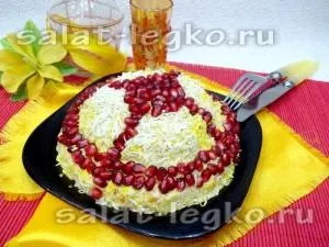Салат - шапка Мономаха, рецепт з фото крок за кроком з куркою (сіль) Салат - шапка Мономаха, рецепт з фото крок за кроком з куркою