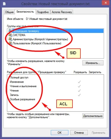 Секрети ntfs - права, дозволу і їх успадкування, білі віконця (вищий пріоритет) Секрети ntfs - права, дозволу і їх успадкування, білі віконця