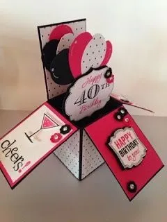 Як зробити stampin up, pop up- листівку з кульками на день народження (pop up листівка) Як зробити stampin up, pop up- листівку з кульками на день народження
