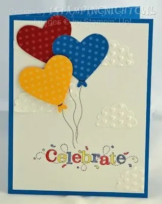 Як зробити stampin up, pop up- листівку з кульками на день народження (stampin up листівка) Як зробити stampin up, pop up- листівку з кульками на день народження