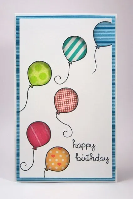 Як зробити stampin up, pop up- листівку з кульками на день народження (stampin) Як зробити stampin up, pop up- листівку з кульками на день народження