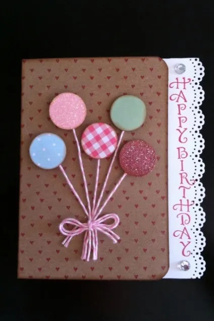 Як зробити stampin up, pop up- листівку з кульками на день народження (листівка з кульками) Як зробити stampin up, pop up- листівку з кульками на день народження