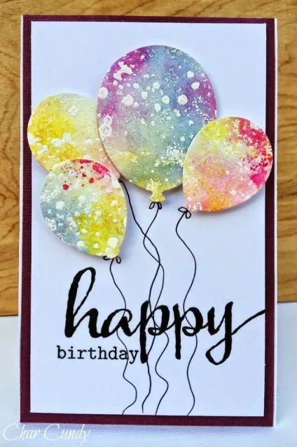 Як зробити stampin up, pop up- листівку з кульками на день народження (откртка) Як зробити stampin up, pop up- листівку з кульками на день народження