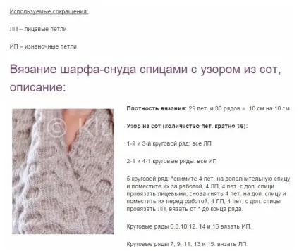 Як зв'язати шарф - 36 моделей і схем з описом для початківців (зв'язати) Як зв'язати шарф - 36 моделей і схем з описом для початківців