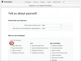 Як зареєструвати аккаунт в apple developer, аккаунт apple developer, база відповідей на часті