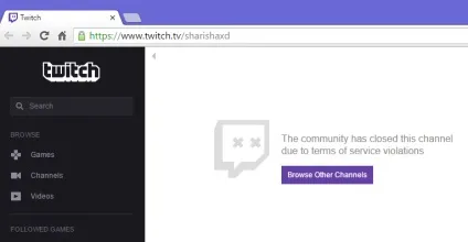 Канал стрімерші Карини на twitch забанили за порушення правил сервісу (twitch) Канал стрімерші Карини на twitch забанили за порушення правил сервісу