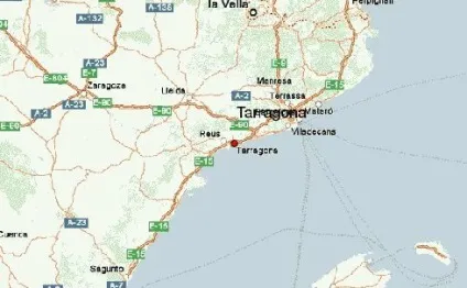 Карти узбережжя, курортів і міст коста-дорада детальна карта - сало, ла-Пінеда, Таррагона (курортів) Карти узбережжя, курортів і міст коста-дорада детальна карта - сало, ла-Пінеда, Таррагона