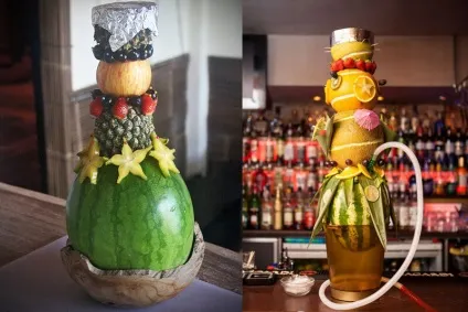Кальян на фруктової чаші (рахунок того фрукт) Кальян на фруктової чаші