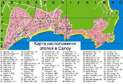 Карти узбережжя, курортів і міст коста-дорада детальна карта - сало, ла-Пінеда, Таррагона (карти) Карти узбережжя, курортів і міст коста-дорада детальна карта - сало, ла-Пінеда, Таррагона
