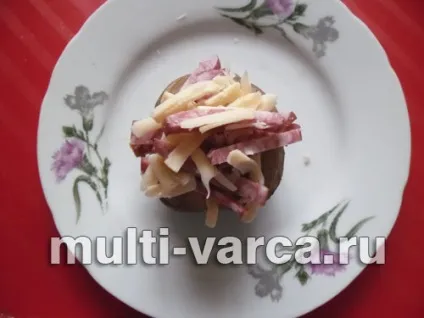 Картопля з ковбасою і сиром в мультиварці (приготувати) Картопля з ковбасою і сиром в мультиварці