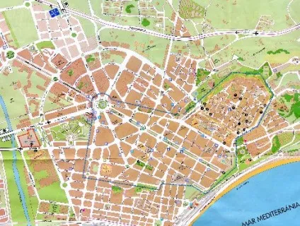 Карти узбережжя, курортів і міст коста-дорада детальна карта - сало, ла-Пінеда, Таррагона (узбережжя) Карти узбережжя, курортів і міст коста-дорада детальна карта - сало, ла-Пінеда, Таррагона