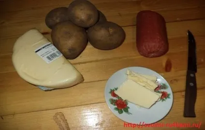 Картопля з ковбасою в мультиварці, своїми руками (картопля) Картопля з ковбасою в мультиварці, своїми руками