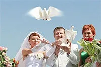 Коли і навіщо випускати голубів на весіллі (голуби на свальбе) Коли і навіщо випускати голубів на весіллі