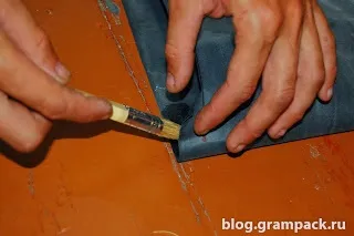 Клеїмо гермоупаковку з чорнухи своїми руками, gram - блог про легке спорядженні і подорожах для (саморобна намет) Клеїмо гермоупаковку з чорнухи своїми руками, gram - блог про легке спорядженні і подорожах для