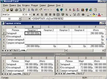 Консолідація даних в excel