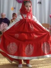 Костюм матрьошки своїми руками
