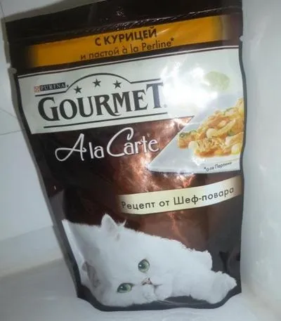 Корм для кішок гурмет, gourmet склад, види, плюси і мінуси (види) Корм для кішок гурмет, gourmet склад, види, плюси і мінуси