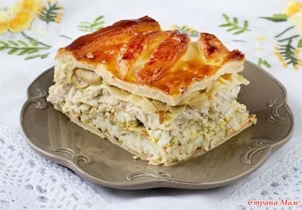 Кулеб'яка з куркою і грибами - смачно - це просто! Країна мам (несолодка) Кулеб'яка з куркою і грибами - смачно - це просто! Країна мам