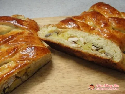 Кулеб'яка з куркою і грибами рецепт покроковий з фото (куркою) Кулеб'яка з куркою і грибами рецепт покроковий з фото
