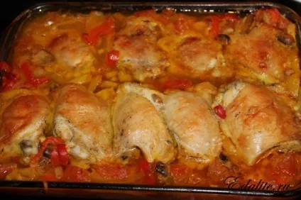 Курка по-мисливські - 108 ккал, рецепт з фото, смачно, корисно, легко
